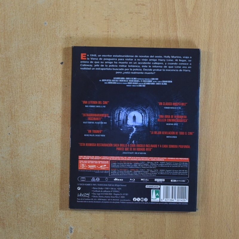 EL TERCER HOMBRE 4K - BLURAY