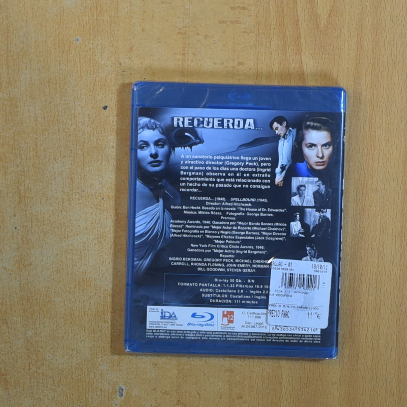 RECUERDA - BLURAY