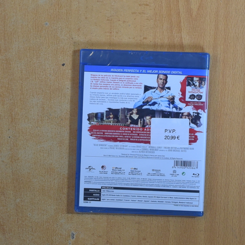 LA VENTANA INDISCRETA - BLURAY