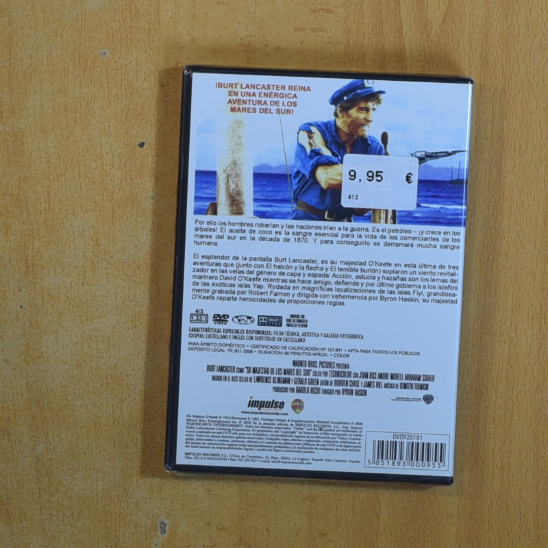 SU MAJESTAD DE LOS MARES DEL SUR - DVD
