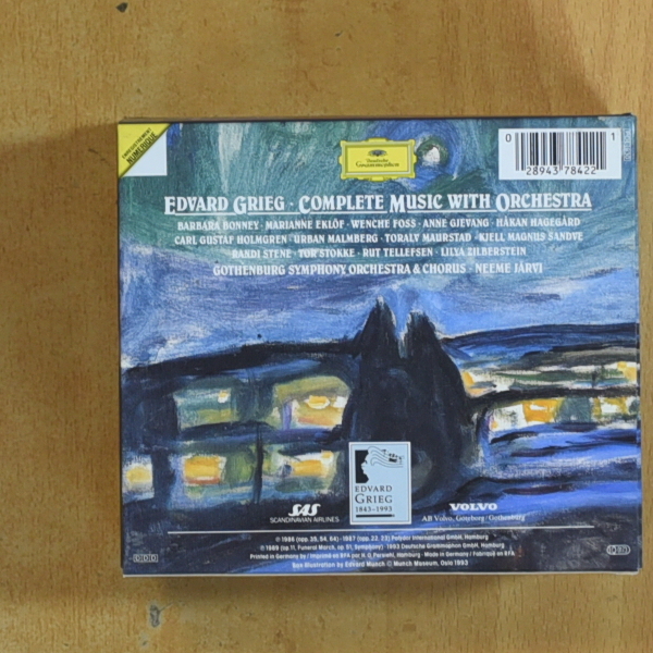 GRIEG - COMPLETE MUSIC WITH ORCHESTRA - CD