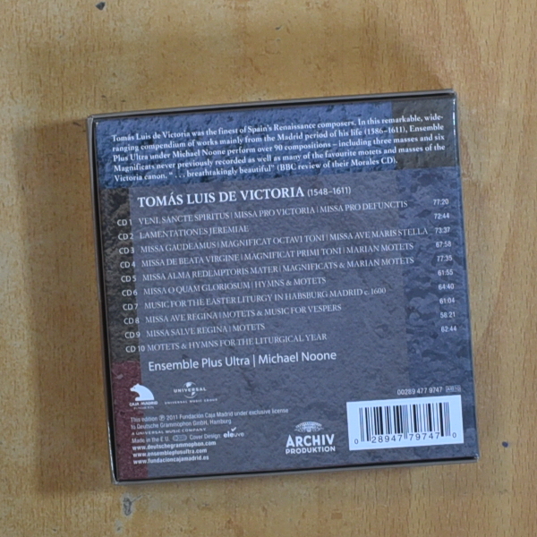 TOMAS LUIS DE VICTORIA - SACRED WORKS - CD