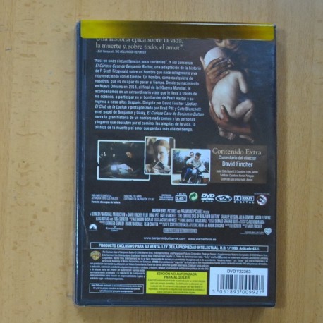 EL CURIOSO CASO DE BENJAMIN BUTTON - DVD