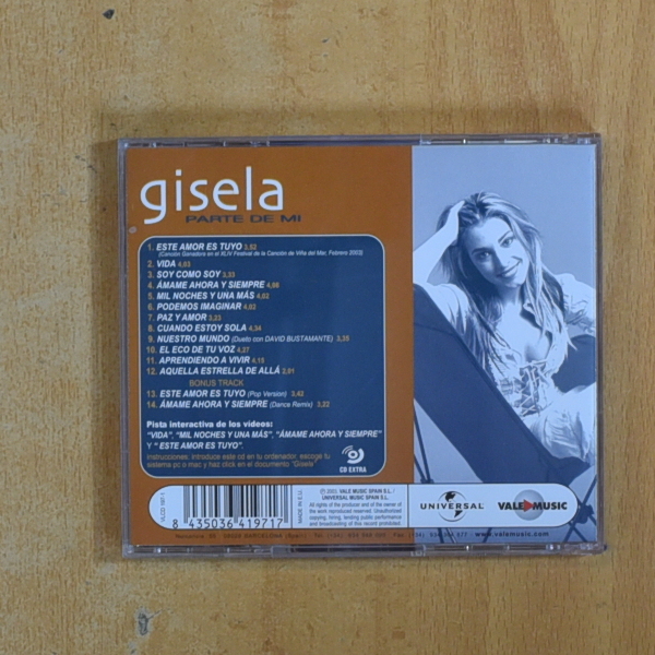 GISELA - PARTE DE MI - CD