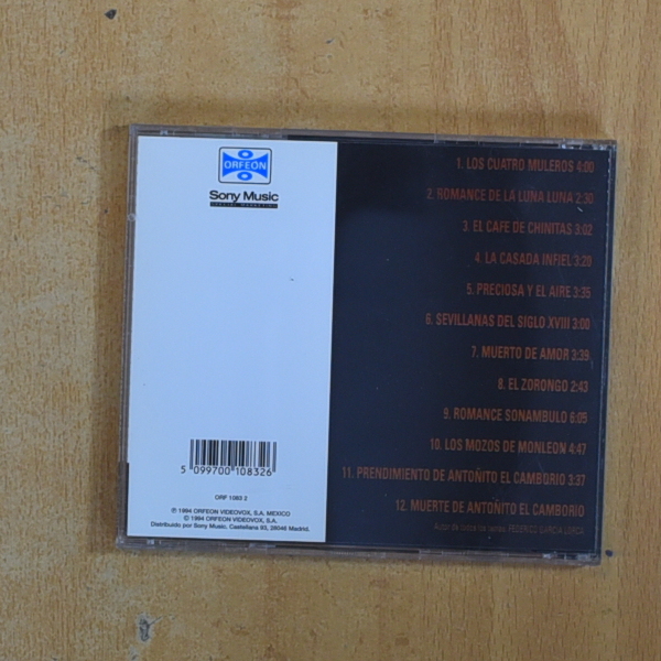 MATI MISTRAL - INTERPRETA A GARCIA LORCA - CD