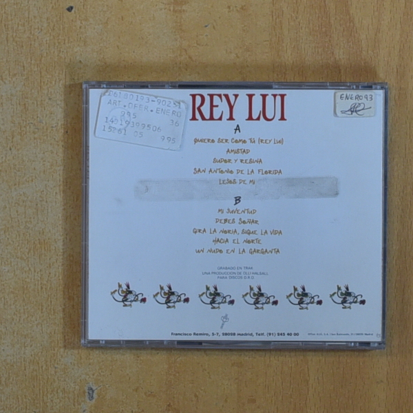 REY LUI - UN NUDO EN LA GARGANTA - CD