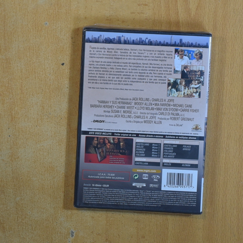 HANNAH Y SUS HERMANAS - DVD
