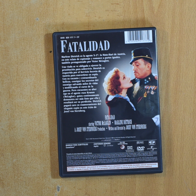 FATALIDAD - DVD