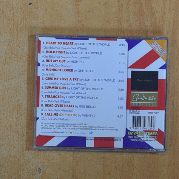 GEE BELLO - PRESENTS HIS UNRELEASED BOOGIE TRACKS - CD