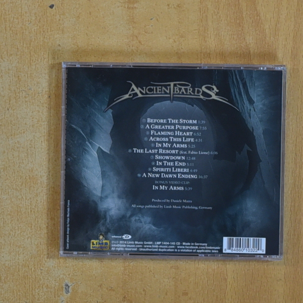 ANCIENT BARDS - A NEW DAWN ENDING - CD