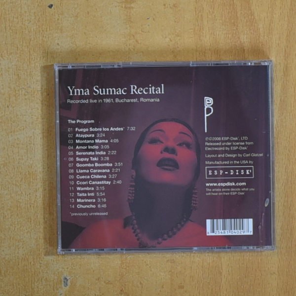 YMA SUMAC - RECITAL - CD