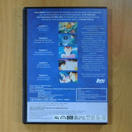 YU YU HAKUSHO CAPITULOS 1 A 5 - DVD