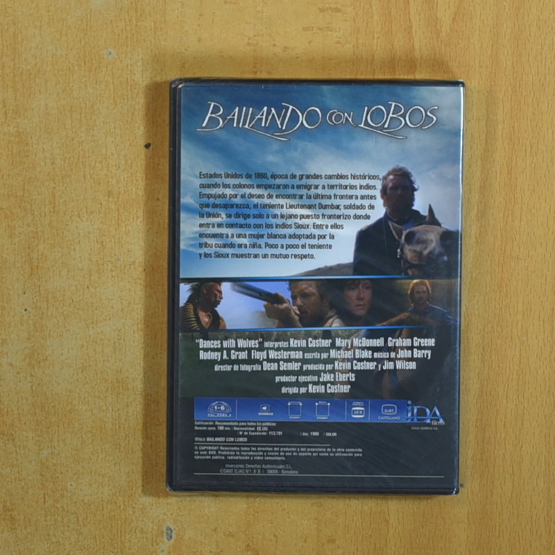 BAILANDO CON LOBOS - DVD