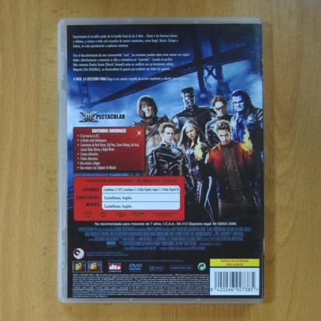 X MEN LA DECISION FINAL - DVD