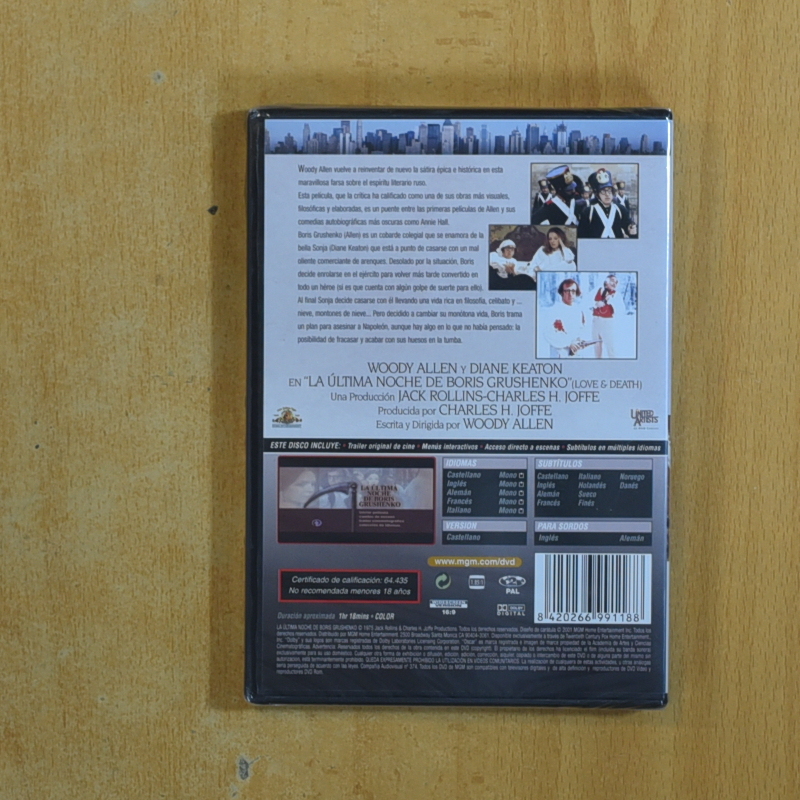 LA ULTIMA NOCHE DE BORIS GRUSHENKO - DVD