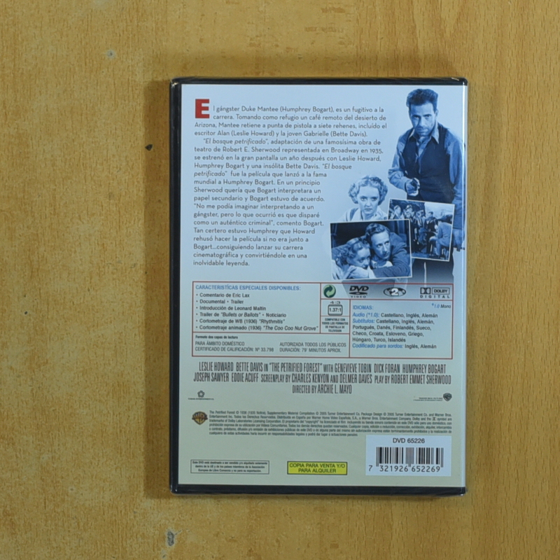 EL BOSQUE PETRIFICADO - DVD