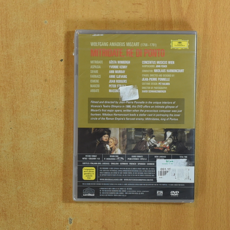 MOZART MITRIDATE RE DI PONTO - DVD