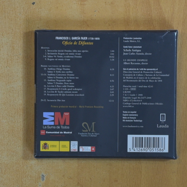 FRANCISCO GARCIA FAJER - OFICIO DE DIFUNTOS - CD