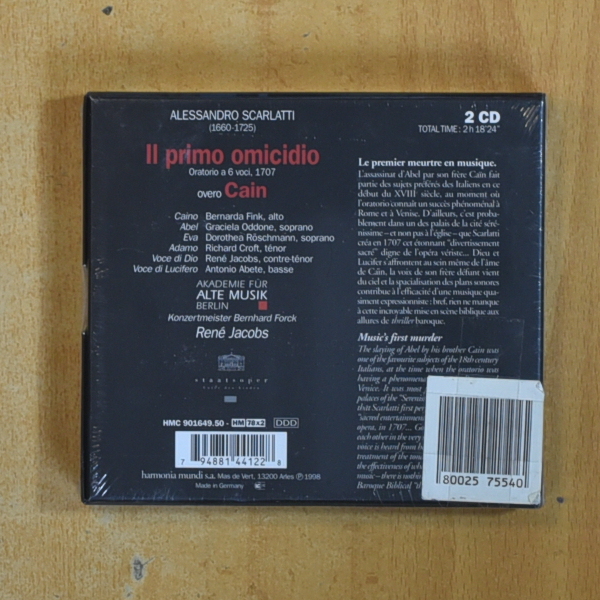 SCARLATTI - IL PRIMO OMICIDIO - CD