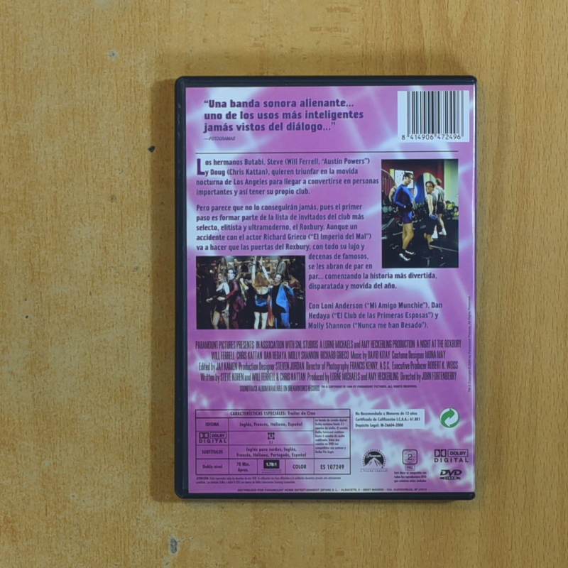 MOVIDA EN EL ROXBURY - DVD