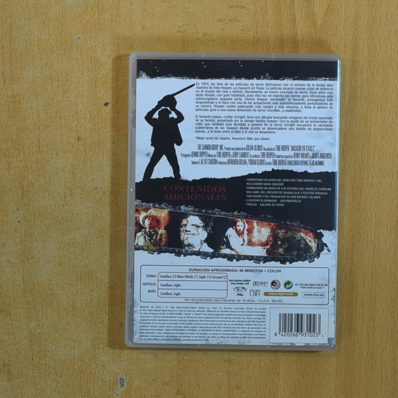 MATANZA DE TEXAS 2 - DVD