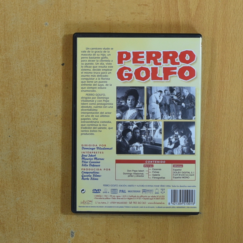 PERRO GOLFO - DVD