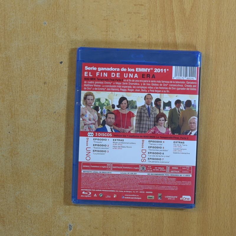 MAD MEN - TEMPORADA FINAL PARTE 2 - BLURAY