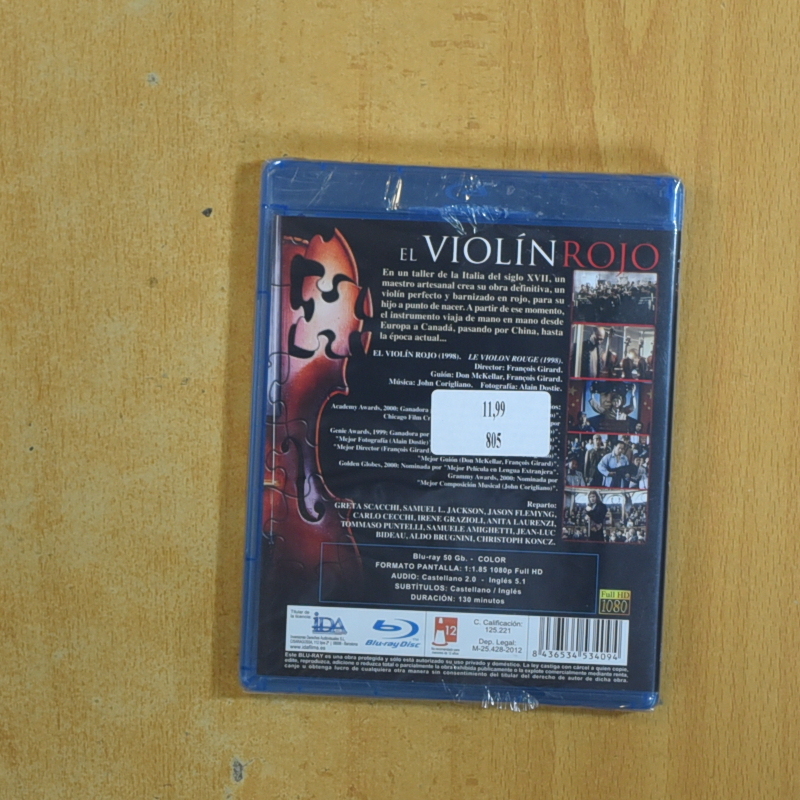 EL VIOLIN ROJO - BLURAY