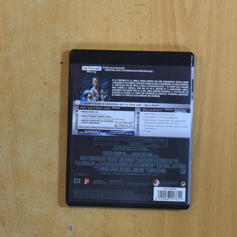 DEPREDADOR 4K - BLURAY