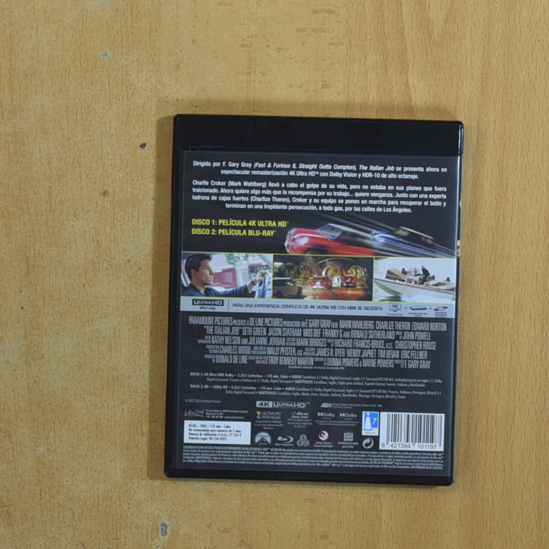 THE ITALIAN JOB 4K - BLURAY