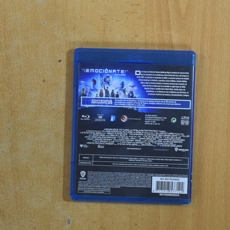 READY PLAYER ONE - BLURAY