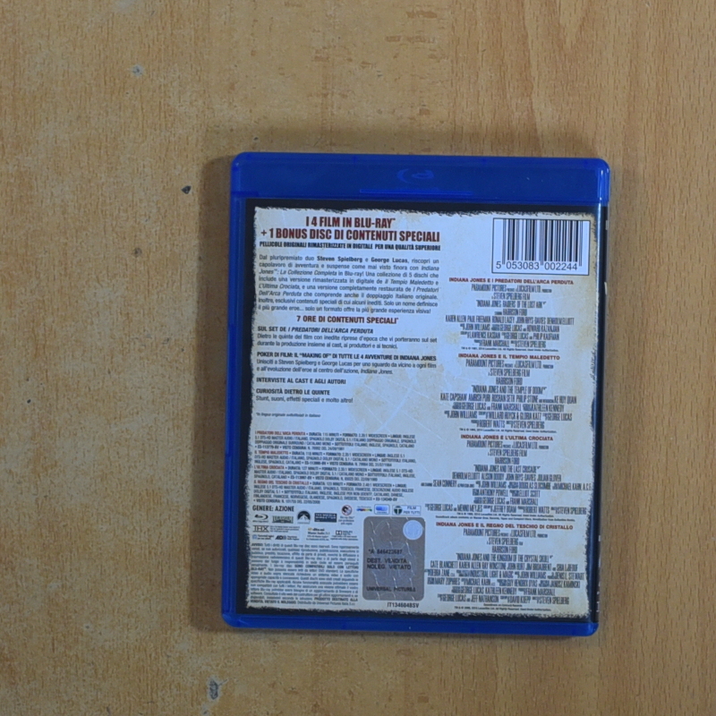 INDIANA JONES COLECCION COMPLETA - BLURAY
