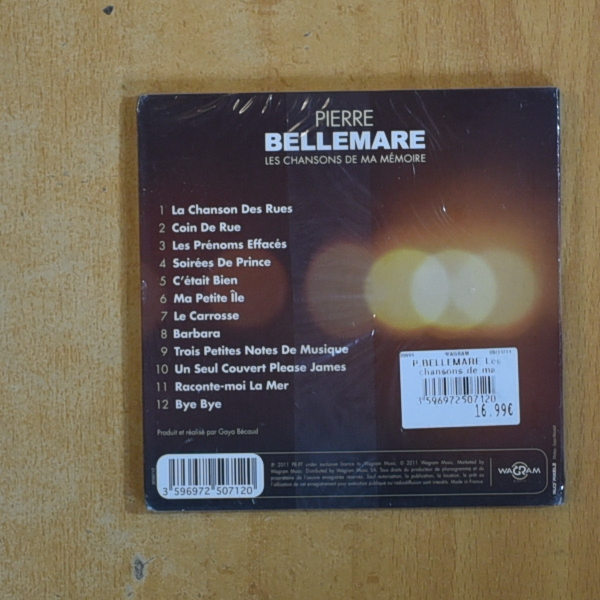 PIERRE BELLEMARE - LES CHANSONS DE MA MEMOIRE - CD