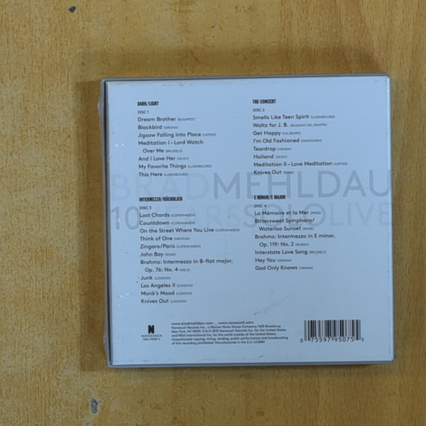 BRAD MEHLDAU - 10 YEARS SOLO LIVE - CD