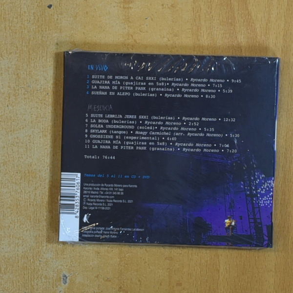 RYCARDO MORENO - EN VIVO + MESENKA - CD
