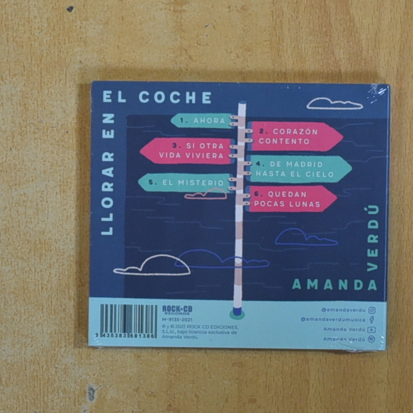 AMANDA VERDU - LLORAR EN EL COCHE - CD
