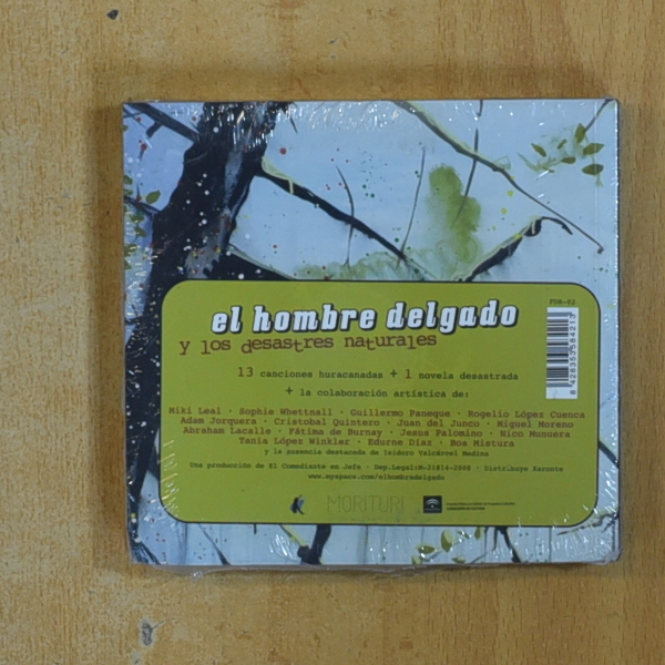 EL HOMBRE DELGADO Y LOS DESSASTRES NATURALES - 13 CANCIONES HURACANADAS + 1 NOVELA DESASTRADA - CD