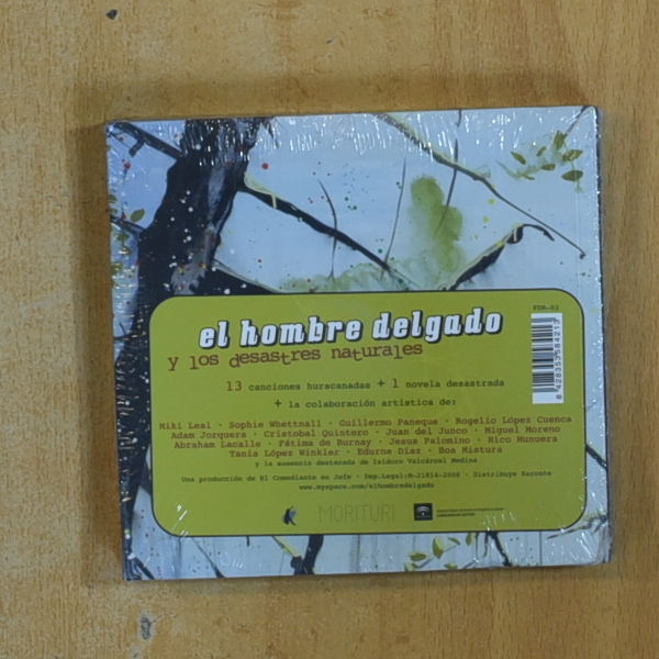 EL HOMVRE DELGADO Y LOS DESASTRES NATURALES - 13 CANCIONES HURACANADAS + 1 NOVELA DESASTRADA - CD