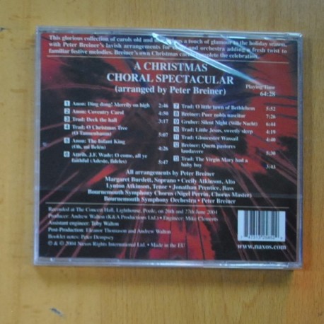 PETER BREINER - A CHRISTMAS CHORAL SPECTACULAR - CD