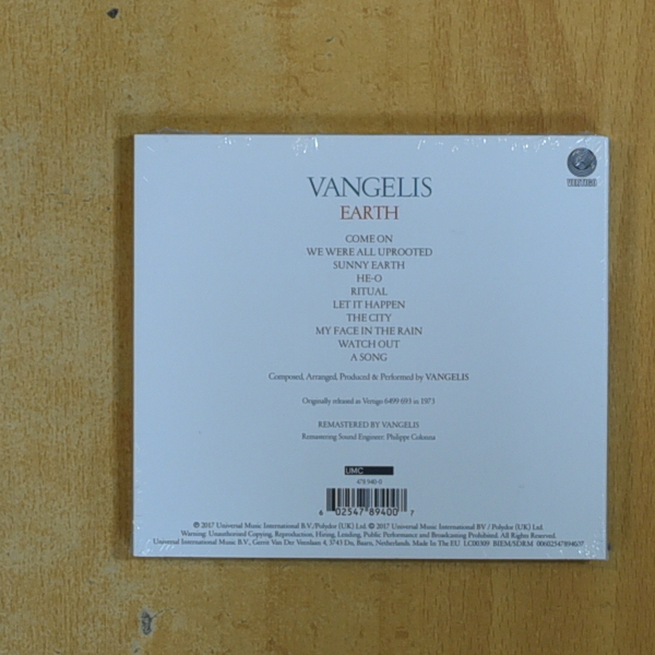 VANGELIS - EARTH - CD
