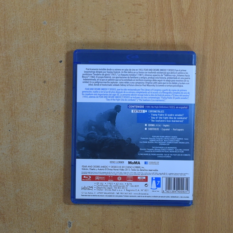 MIEDO Y DESEO - BLURAY