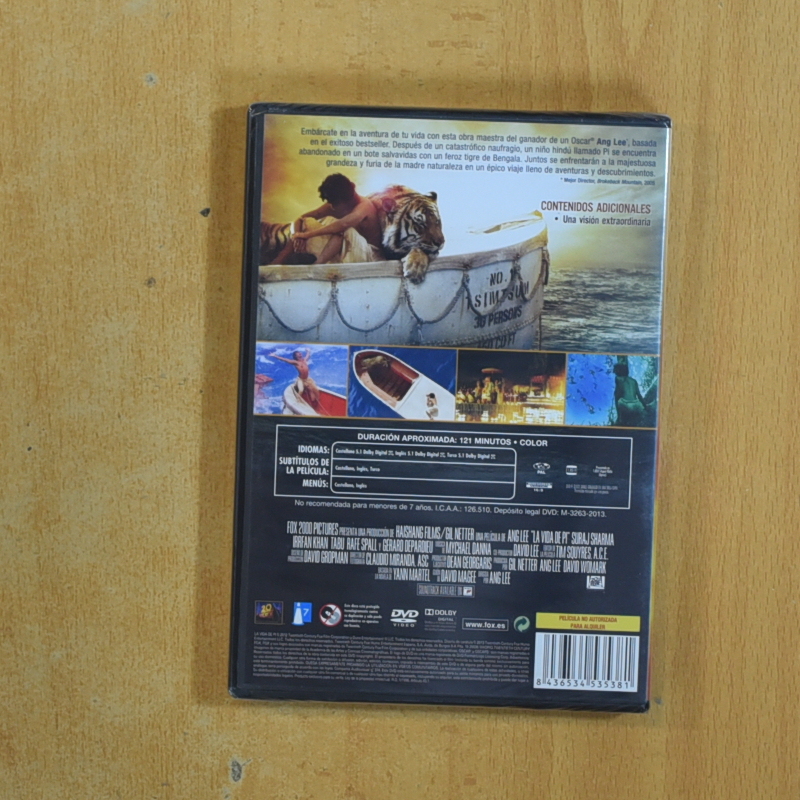 LA VIDA DE PI - DVD