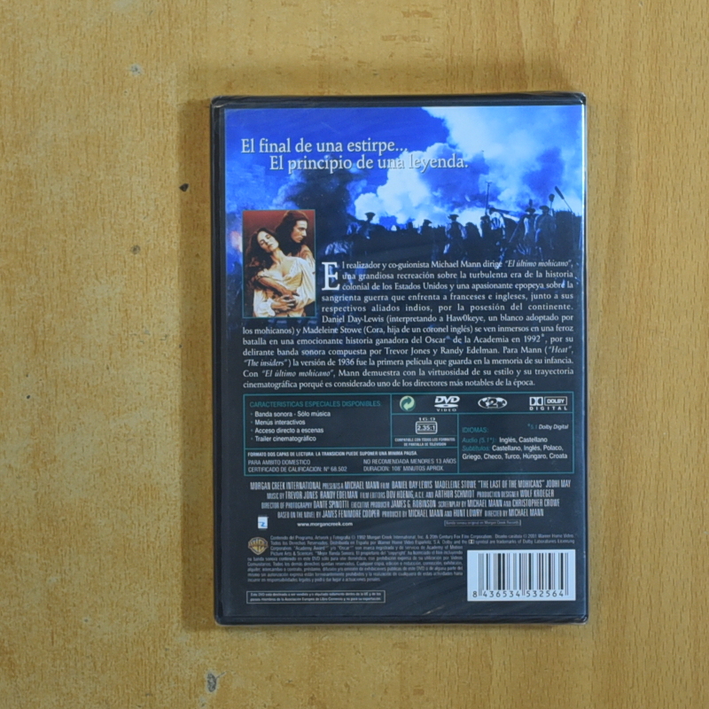 EL ULTIMO MOHICANO - DVD