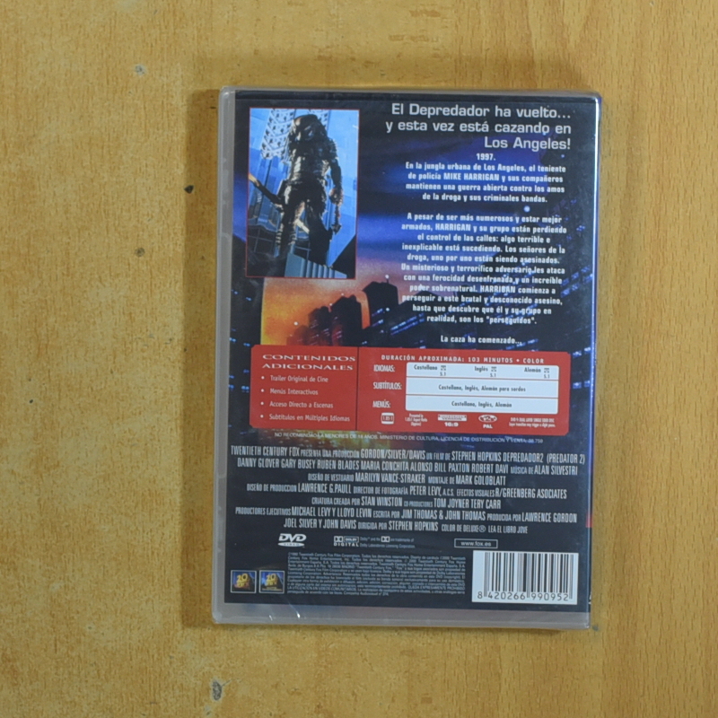 DEPREDADOR 2 - DVD