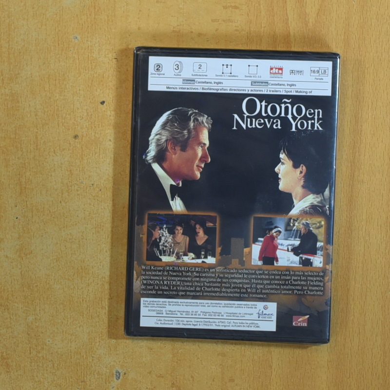 OTOÑO EN NUEVA YORK - DVD