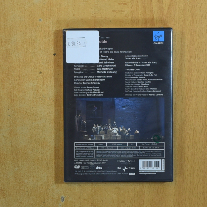 WAGNER TRISTAN UND ISOLDE - DVD