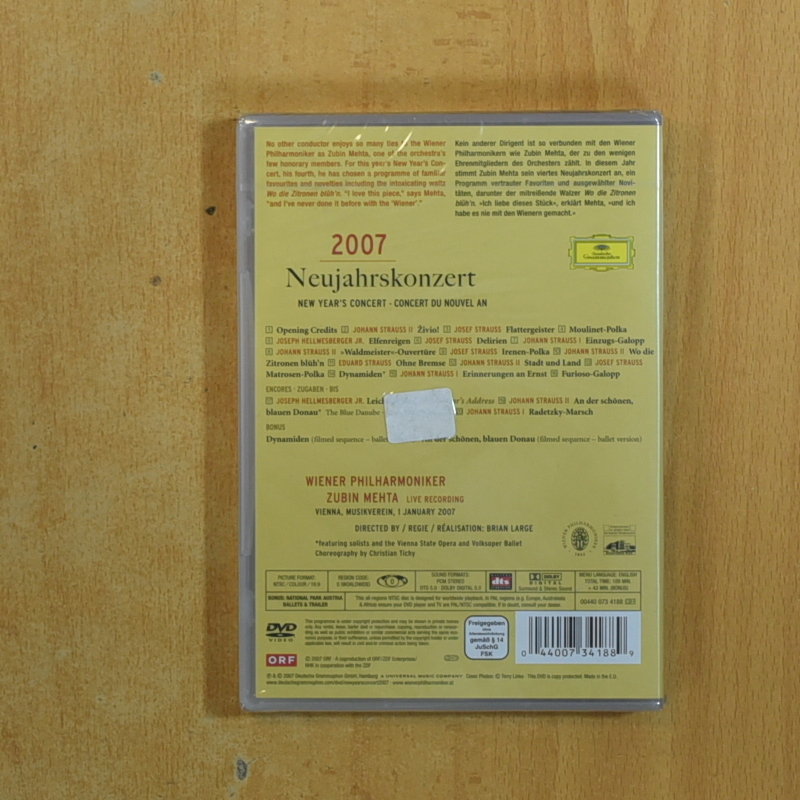 2007 NEUJAHRSKONZERT - DVD