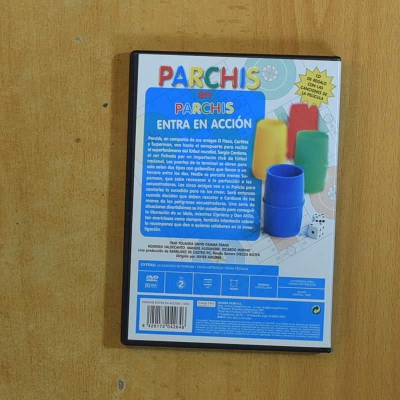 PARCHIS ENTRA EN ACCION - DVD