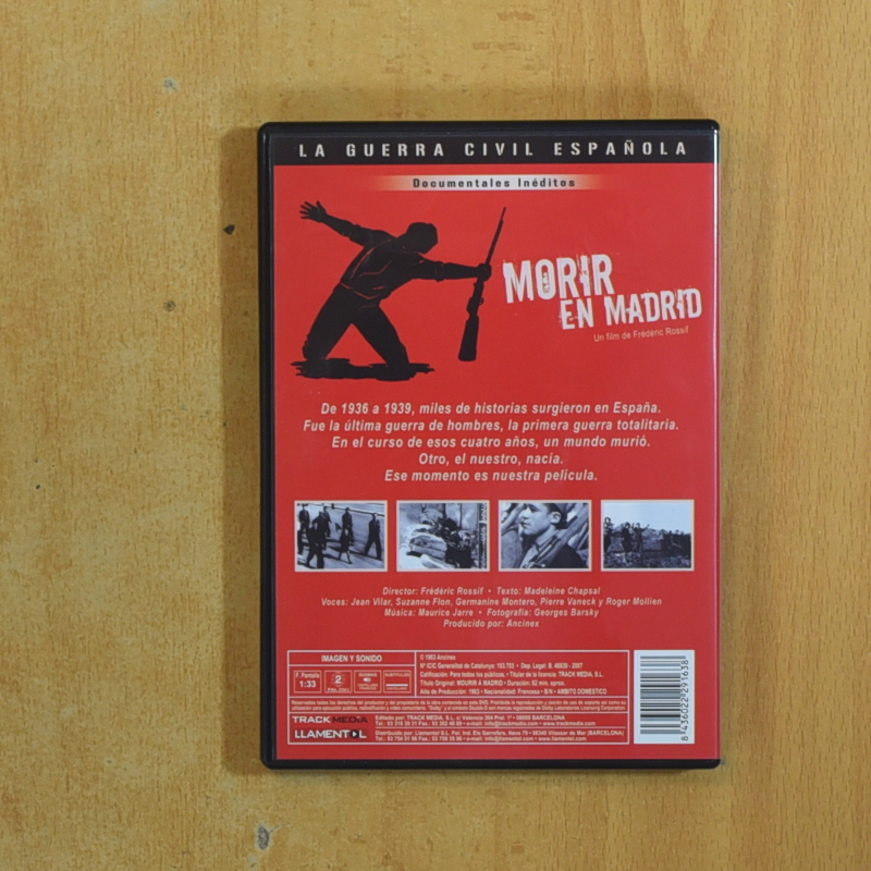 MORIR EN MADRID - DVD