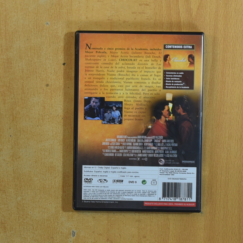 CHOCOLAT - DVD